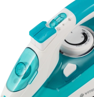 Утюг Vitek VT-8355 2600Вт бирюзовый/белый - купить недорого с доставкой в интернет-магазине