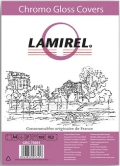 Обложки для переплёта Fellowes A4 красный (100шт) Lamirel LA-7869101 (LA-78691) - купить недорого с доставкой в интернет-магазине