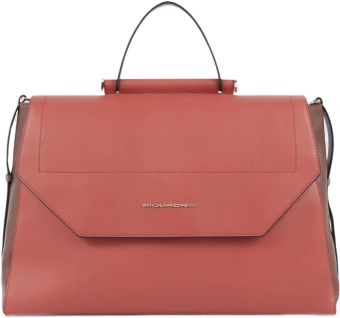 Деловая сумка женская Piquadro Circle BD6778W92/ARTM с отделением для ноутбука 14" терракотовая/кофейная натур.кожа - купить недорого с доставкой в интернет-магазине