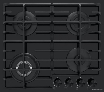 Газовая варочная поверхность Maunfeld EGHE.64.63CB2/G черный - купить недорого с доставкой в интернет-магазине