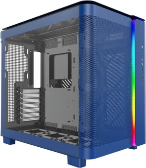 Корпус Montech King 95 голубой без БП ATX 2xUSB3.0 1xUSB3.1 audio bott PSU - купить недорого с доставкой в интернет-магазине