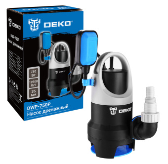 Насос дренажный Deko DWP-750P 750Вт 10000л/час центробежный (076-0515) - купить недорого с доставкой в интернет-магазине