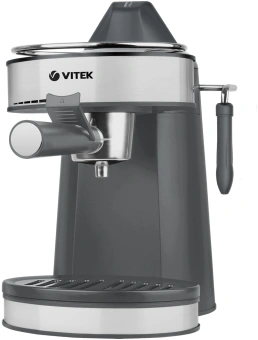 Кофеварка рожковая Vitek Graphite VT-1524 750Вт серый - купить недорого с доставкой в интернет-магазине