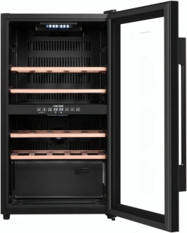 Винный шкаф Maunfeld MFWC-85D28 2-хкамерн. черный глянц. - купить недорого с доставкой в интернет-магазине