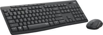 Клавиатура + мышь Logitech MK295 клав:черный мышь:черный USB беспроводная Multimedia (920-009813) - купить недорого с доставкой в интернет-магазине