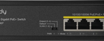 Коммутатор Cudy GS1006P (L2) 6x1Гбит/с 4PoE 65W неуправляемый - купить недорого с доставкой в интернет-магазине