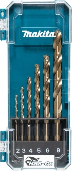 Набор сверл Makita HSS-Co (D-75758) по металлу (6пред.) для шуруповертов/дрелей - купить недорого с доставкой в интернет-магазине