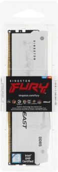 Память DDR5 16GB 5200MHz Kingston KF552C40BWA-16 Fury Beast RGB RTL Gaming PC5-41600 CL40 DIMM 288-pin 1.25В single rank с радиатором Ret - купить недорого с доставкой в интернет-магазине