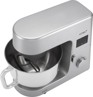 Миксер планетарный Vitek VT-PM0550 2000Вт серебристый - купить недорого с доставкой в интернет-магазине