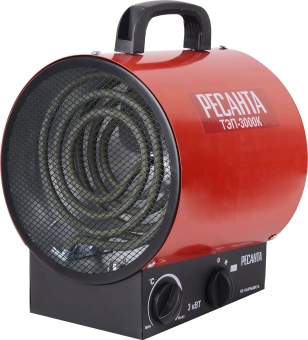 Тепловая пушка электрическая Ресанта ТЭП-3000К 3000Вт красный - купить недорого с доставкой в интернет-магазине