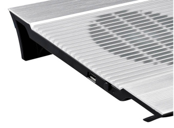 Подставка для ноутбука Deepcool N8 (DP-N24N-N8SR) 17" 380x278x55мм 25дБ 3xUSB 2x 140ммFAN 1244г алюминий серебристый - купить недорого с доставкой в интернет-магазине