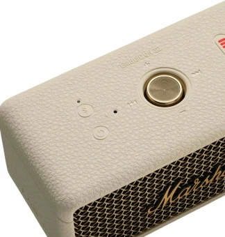 Колонка порт. Marshall Emberton III кремовый/золотистый 20W 2.0 BT 100м (EMBERTON III WHITE) - купить недорого с доставкой в интернет-магазине