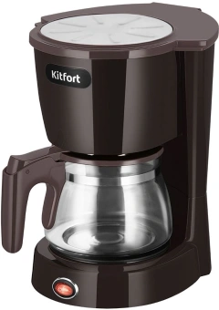 Кофеварка капельная Kitfort КТ-7591 550Вт коричневый - купить недорого с доставкой в интернет-магазине