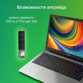 Ноутбук Digma EVE C4800 Celeron N4020 8Gb SSD256Gb Intel UHD Graphics 600 14" IPS FHD (1920x1080) Windows 11 Professional dk.grey WiFi BT Cam 4800mAh (DN14CN-8CXW01) - купить недорого с доставкой в интернет-магазине