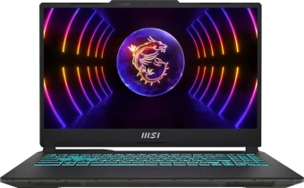 Ноутбук MSI Cyborg 15 A13VF-1223XRU Core i5 13420H 16Gb SSD512Gb NVIDIA GeForce RTX4060 8Gb 15.6" IPS FHD (1920x1080) FreeDOS black WiFi BT Cam (9S7-15K111-1223) - купить недорого с доставкой в интернет-магазине