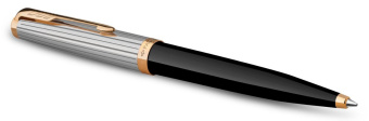 Ручка шариков. Parker 51 Premium (CW2169062) Black St.Steel GT M черн. черн. подар.кор. - купить недорого с доставкой в интернет-магазине