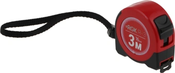 Рулетка строительная RGK R3 дл.полотна 3м изм.шкала в см зацеп простой красный/черный (774895) - купить недорого с доставкой в интернет-магазине