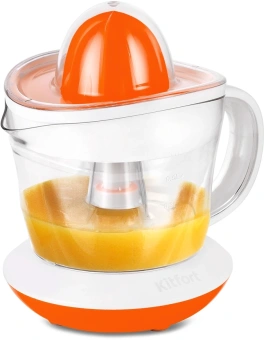 Соковыжималка цитрусовая Kitfort КТ-1148-2 25Вт рез.сок.:700мл. белый/оранжевый - купить недорого с доставкой в интернет-магазине