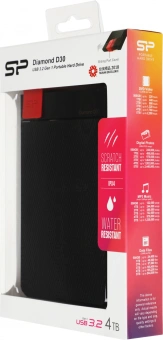 Жесткий диск Silicon Power USB 3.0 4TB SP040TBPHDD3LS3K D30 Diamond 2.5" черный - купить недорого с доставкой в интернет-магазине