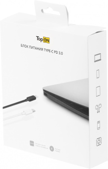 Блок питания TopON TOP-MI65-WHITE автоматический 65W 5V-20.3V 3.25A от бытовой электросети - купить недорого с доставкой в интернет-магазине
