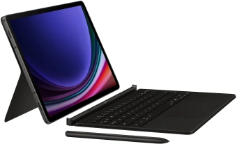 Чехол-клавиатура Samsung для Samsung Galaxy Tab S9/S9 FE/S10 FE/S10 Lite Book Cover Keyboard поликарбонат/полиуретан черный (EF-DX725UBRGRU) - купить недорого с доставкой в интернет-магазине