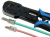 Инструмент обжимной Hyperline HL-3H00010 для RJ-45/RJ-12 (упак:1шт) черный/голубой - купить недорого с доставкой в интернет-магазине