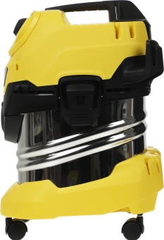 Строительный пылесос Karcher WD 4 S V-20/5/22 1000Вт (уборка: сухая/сбор воды) желтый - купить недорого с доставкой в интернет-магазине