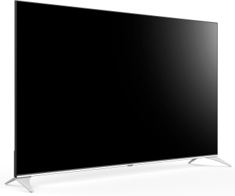 Телевизор QLED Hyundai 75" H-LED75QBU7500 Android TV Frameless черный/серебристый 4K Ultra HD 60Hz DVB-T DVB-T2 DVB-C DVB-S DVB-S2 USB WiFi Smart TV - купить недорого с доставкой в интернет-магазине