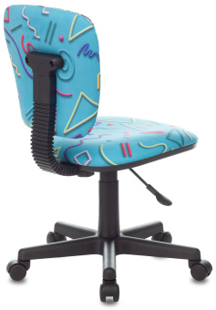 Кресло детское Бюрократ CH-204NX голубой Sticks 06 крестов. пластик - купить недорого с доставкой в интернет-магазине