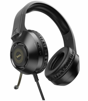 Наушники с микрофоном Hoco W108 Sue черный 2м мониторные USB оголовье (W108) - купить недорого с доставкой в интернет-магазине