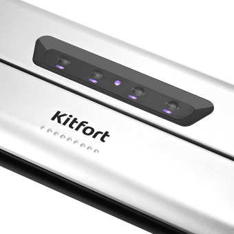 Вакуумный упаковщик Kitfort КТ-1515 175Вт 0.8Бар шир.пак.:28см серебристый/черный - купить недорого с доставкой в интернет-магазине