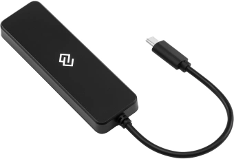 Разветвитель USB-C Digma DHUB-4USB-C-2.0 4порт. черный - купить недорого с доставкой в интернет-магазине