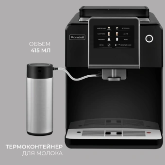 Кофемашина Rondell RDE-1110 1500Вт черный - купить недорого с доставкой в интернет-магазине