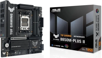 Материнская плата Asus TUF GAMING B850M-PLUS II Socket AM5 AMD B850 4xDDR5 mATX AC`97 8ch(7.1) 2.5Gg RAID+HDMI+DP - купить недорого с доставкой в интернет-магазине