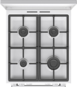 Плита Комбинированная Gorenje GK5A42WF-B белый (металлическая крышка) реш.чугун - купить недорого с доставкой в интернет-магазине