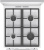 Плита Комбинированная Gorenje GK5A42WF-B белый (металлическая крышка) реш.чугун - цена, купить или заказать с доставкой в интернет-магазине Плита Комбинированная Gorenje GK5A42WF-B белый (металлическая крышка) реш.чугун - купить недорого с доставкой в интернет-магазине