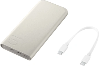 Мобильный аккумулятор Samsung EB-P3400 10000mAh 1.5A бежевый (EB-P3400XURGRU) - купить недорого с доставкой в интернет-магазине