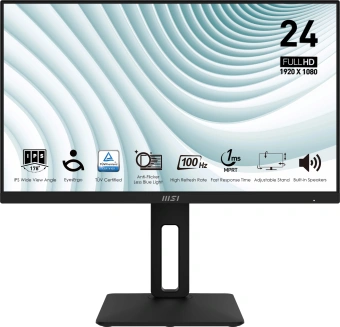 Монитор MSI 23.8" Pro MP242AP черный IPS LED 1ms 16:9 HDMI M/M HAS Piv 300cd 178гр/178гр 1920x1080 100Hz VGA DP FHD 3.3кг - купить недорого с доставкой в интернет-магазине