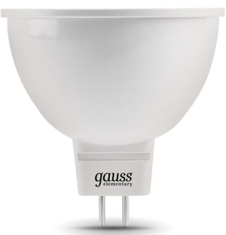 Лампа светодиодная Gauss Elementary MR16 6Вт цок.:GU5.3 спот 220B 6500K св.свеч.бел.хол. MR16 (упак.:10шт) (13536) - купить недорого с доставкой в интернет-магазине