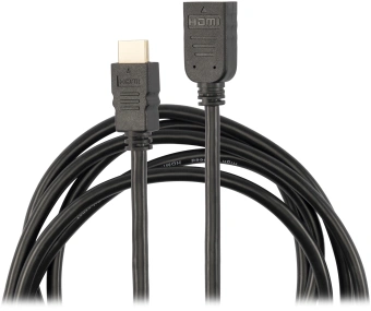Кабель-удлинитель аудио-видео Buro HDMI (m)/HDMI (f) 3м. позолоч.конт. черный (BU-HDMI2.0-EXTND-3M) - купить недорого с доставкой в интернет-магазине