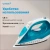 Утюг Vitek VT-8336 2400Вт белый/бирюзовый - купить недорого с доставкой в интернет-магазине