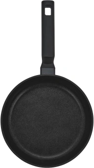 Сковорода Rondell Basaltica RDA-1840 круглая 24см покрытие: TriTitanPRO ручка несъемная (без крышки) черный - купить недорого с доставкой в интернет-магазине