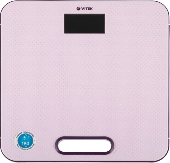 Весы напольные электронные Vitek VT-1968 P макс.180кг розовый - купить недорого с доставкой в интернет-магазине