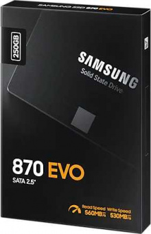 Накопитель SSD Samsung SATA III 250Gb MZ-77E250BW 870 EVO 2.5" - купить недорого с доставкой в интернет-магазине
