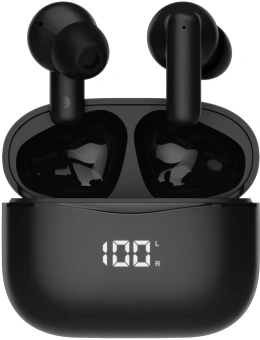 Гарнитура внутриканальные Hyundai H-EP204 черный беспроводные bluetooth в ушной раковине (HEP204) - купить недорого с доставкой в интернет-магазине