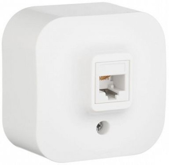 Розетка телеф. Legrand Quteo 782214 откр. белый - купить недорого с доставкой в интернет-магазине