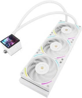 Система водяного охлаждения Thermalright Frozen Vision 360 Soc-AM5/AM4/1151/1200/2066/2011/1700 белый 4-pin 27dB Al LCD Ret (F-VISION-360-WH) - купить недорого с доставкой в интернет-магазине