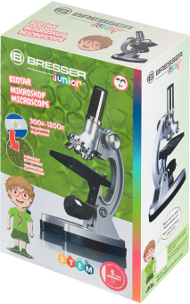 Микроскоп Bresser Biotar монокуляр 300-1200x на 3 объектива - купить недорого с доставкой в интернет-магазине