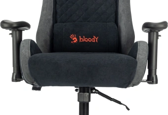 Кресло игровое A4Tech Bloody GC-580 черный/серый искусственная замша с подголов. крестов. - купить недорого с доставкой в интернет-магазине