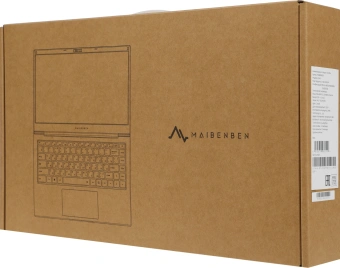 Ноутбук Maibenben S14A-R545UM Ryzen 5 Pro 4650U 8Gb SSD256Gb AMD Radeon Graphics 14" IPS FHD (1920x1080) Linux dk.blue WiFi BT Cam 5000mAh (S14A-R545UMA1SLURE0) - купить недорого с доставкой в интернет-магазине